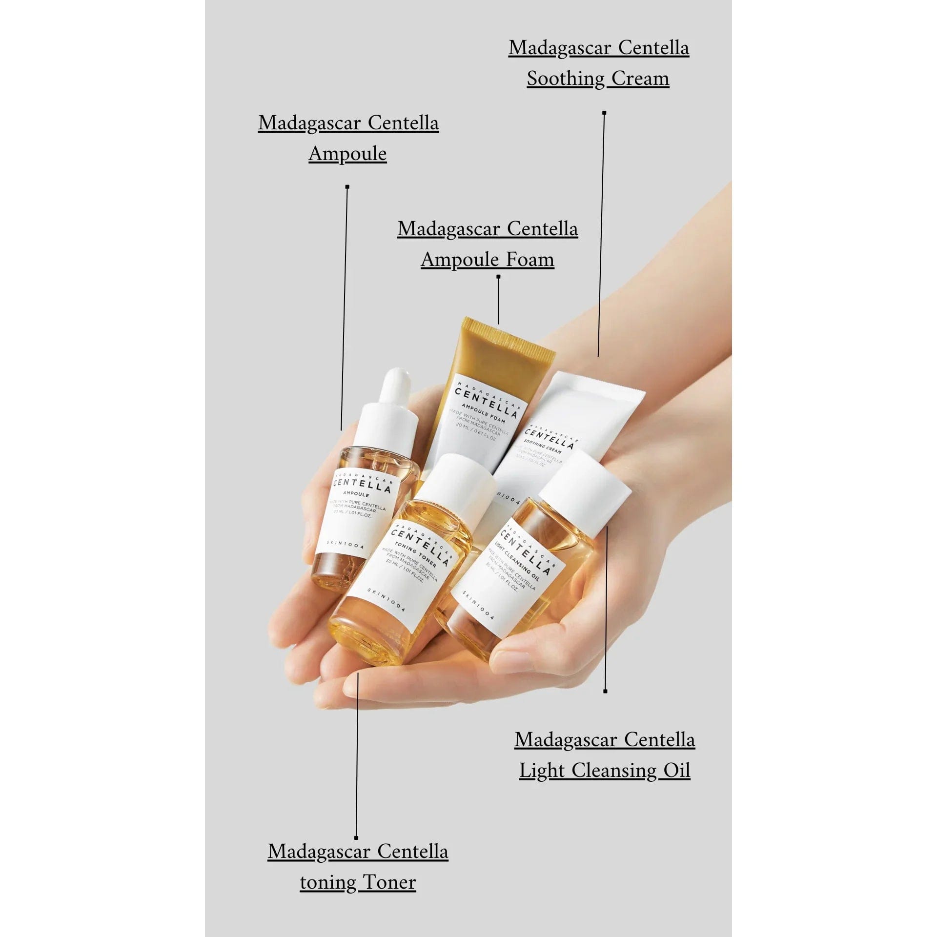 SKIN1004 Madagascar Centella Travel Kit - Σετ 5 mini προϊόντων για καταπράυνση - Image 3