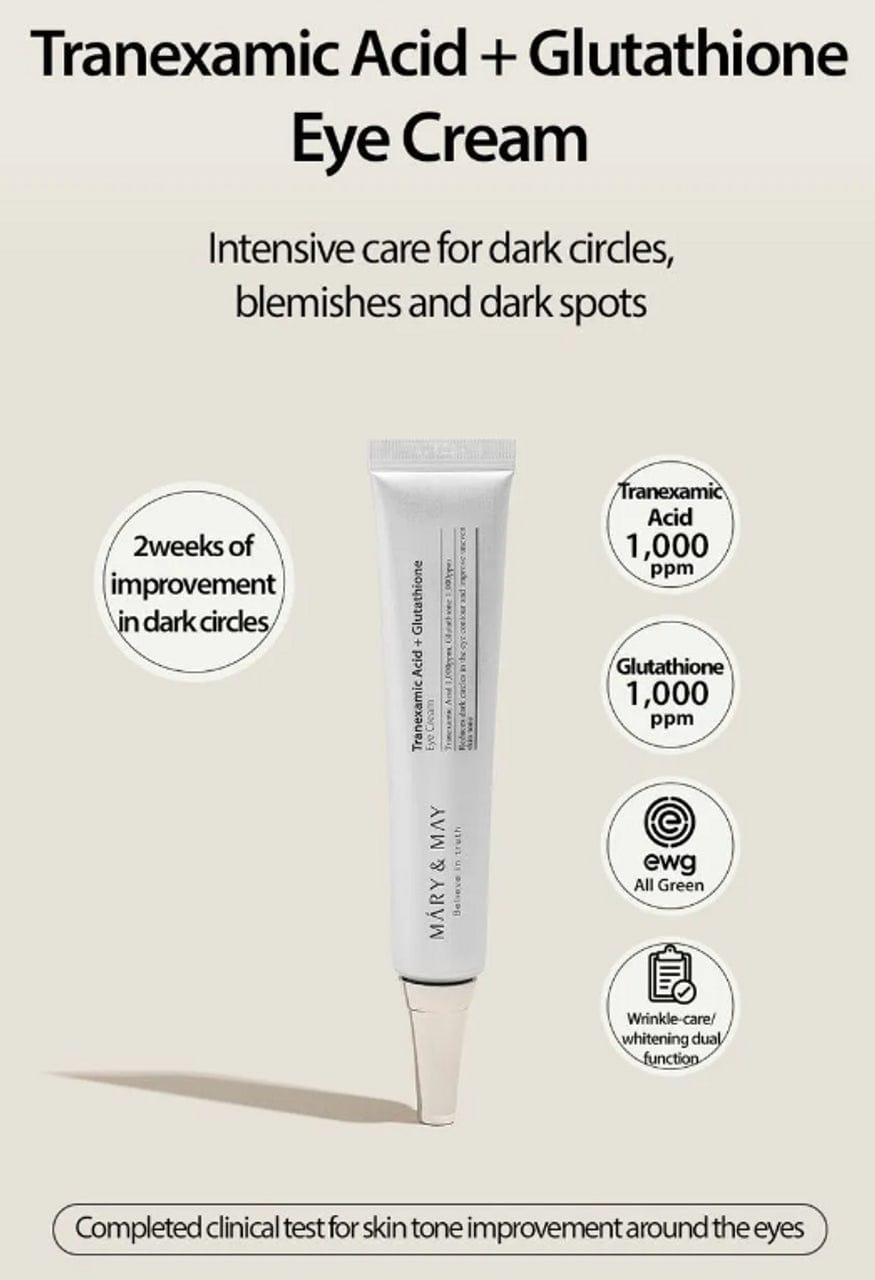 Mary&May Tranexamic Acid + Glutathione Eye Special Set - Σετ Κρέμας ματιών για μαύρους κύκλους - Image 4