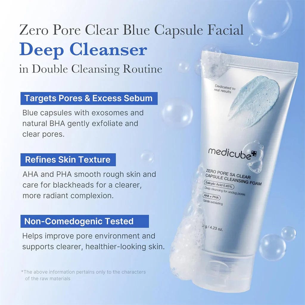 Medicube Zero Pore Clearing Capsule Cleansing Foam – Αφρός Καθαρισμού Προσώπου για Πόρους & Ατέλειες 120ml - Image 3