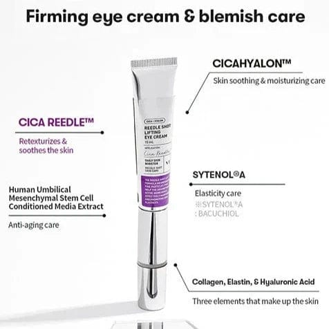 VT Cosmetics Reedle Shot Lifting Eye Cream - Αντιρυτιδική κρέμα ματιών - Image 4