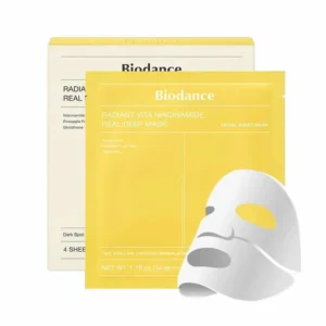 Biodance – Radiant Vita Niacinamide Real Deep Mask 1Box, 34g*4TMX