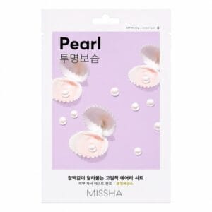 Missha – Airy Fit Sheet Mask Pearl, 1 sheet